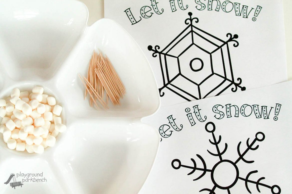 Marshmallow Snowflakes