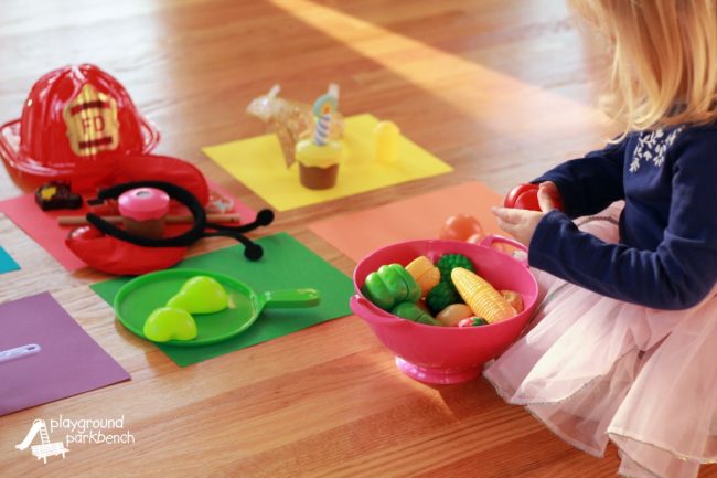 Montessori Color Match - Sort a Group of Colored Objects