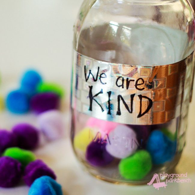 Whenever I find myself exhausted from refereeing my kids all day, I turn to this simple strategy to be successful parenting again. Parenting doesn't have to be hard, reactive and just about discipline. Positive reinforcement is a powerful parenting tool. See how I put it in action with a simple kindness jar. | Parent Guide | Parenting | Positive Parenting | Parenting Toddlers | Parenting Preschoolers | Parenting Tips | Parenting Advice