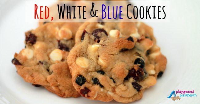 Red White and Blue Cookies - Patriotic Holiday Treat