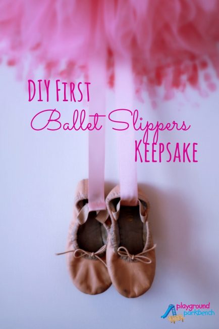 DIY First Ballet Slippers Keepsake Wall Decor