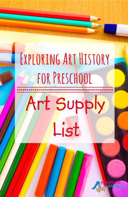 Art for Preschool - Art Supplies!