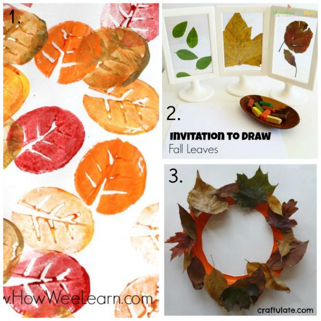 Autumn Leaf Ideas Featuring Crafts for Kids