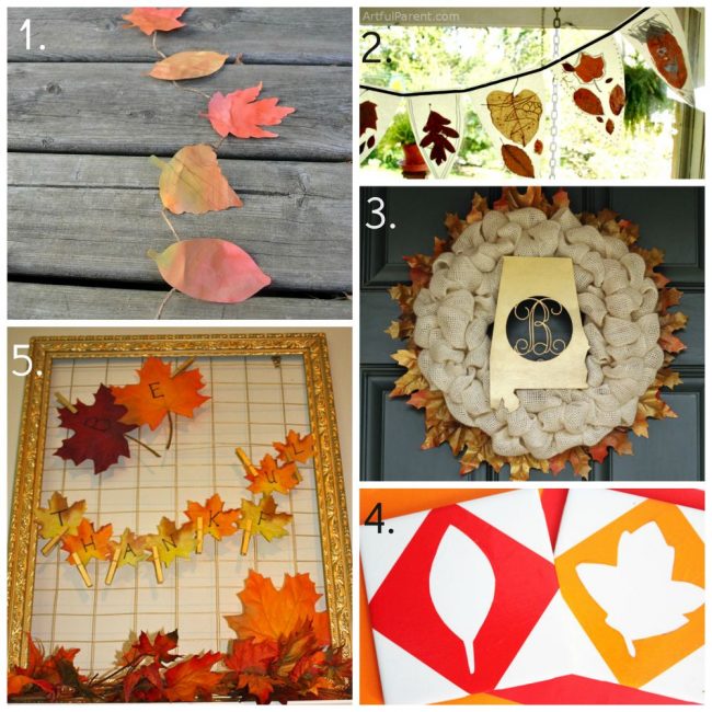Autumn Leaf Ideas for Home Decor