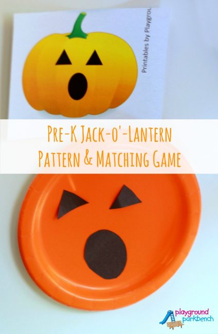 Jack-o'-Lantern Matching Game with Printables