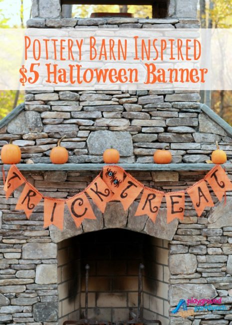 Pottery Barn DIY Halloween Banner for 5 Dollars