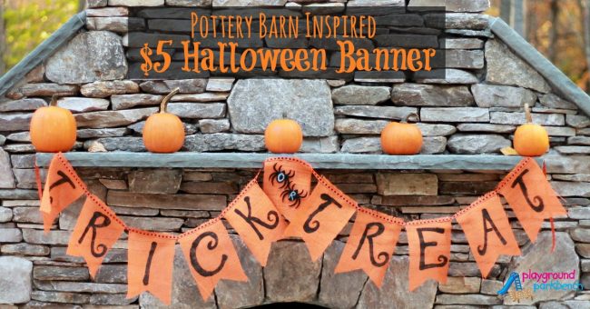 Pottery Barn Inspired Halloween Banner for Just 5 Dollars