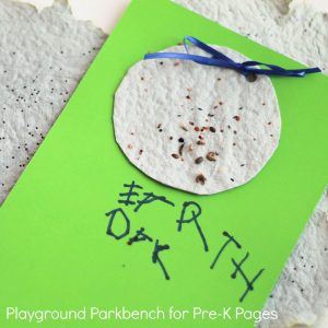 Earth Day for Kids - Making Homemade Seed Paper Square