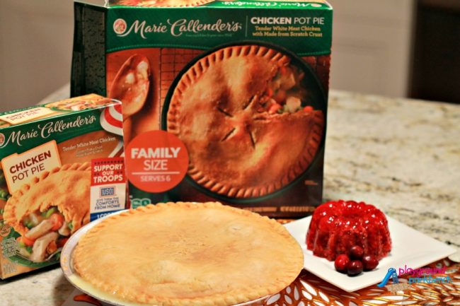 Easy Cranberry Relish with Chicken Pot Pie
