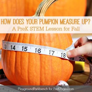 How Does Your Pumpkin Measure Up PreK STEM for Fall Square
