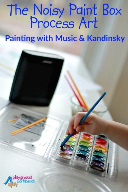 Painting with Music and Kandinsky - Process Art for Preschoolers