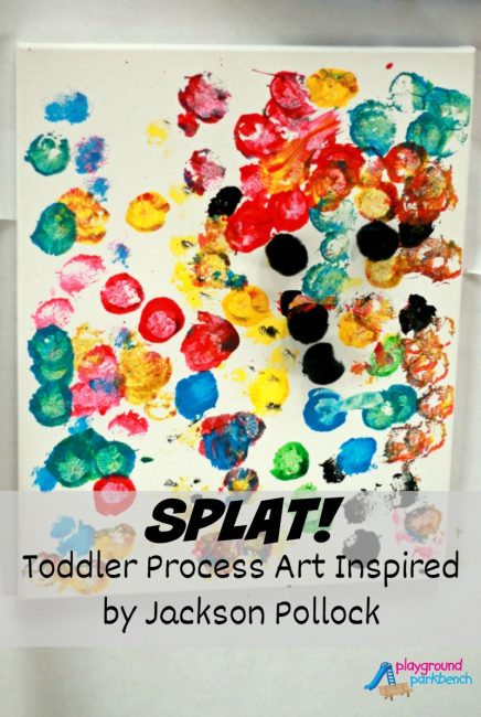 Splat - Toddler Process Art Inspired by Jackson Pollock Pin