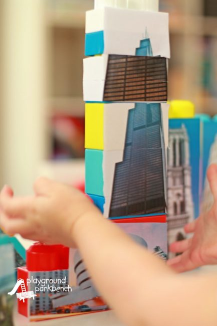 Making Monuments - Toddler Creating Her Own Architectural Wonder