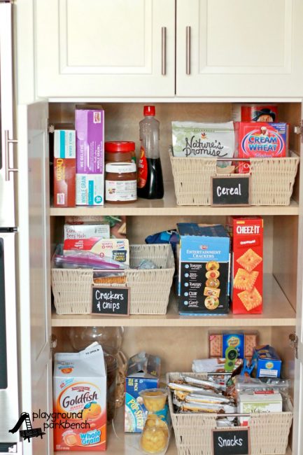 Organize Your Pantry - Cabinet Shelves for Snacks, Crackers and Cereal