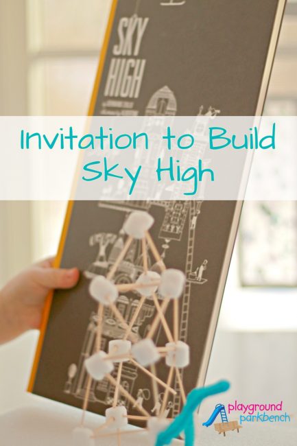 Build a Tower - Invitation to Build Sky High a STEM Challenge for Preschoolers
