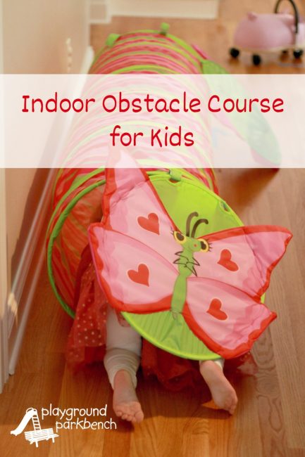 Indoor Obstacle Course for Kids on Bad Weather Days