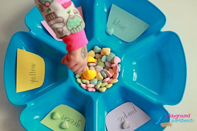 Sorting SweetTarts - By Colors for Preschoolers