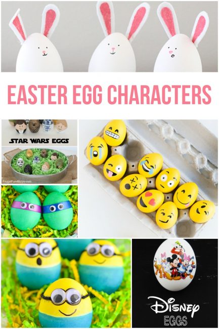 Decorating Easter Eggs as Characters