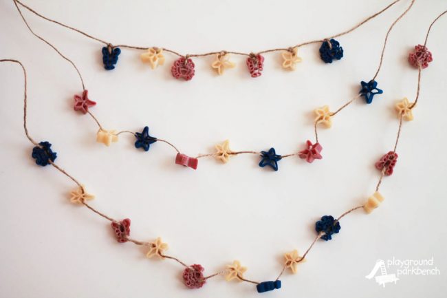 Red White and Blue Patriotic Ocean Necklace-7