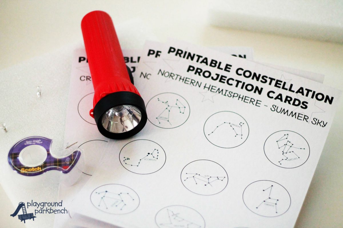 Printable Constellation Projection Cards