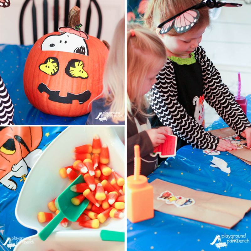 kids-halloween-party-great-pumpkin-treat-bags-collage