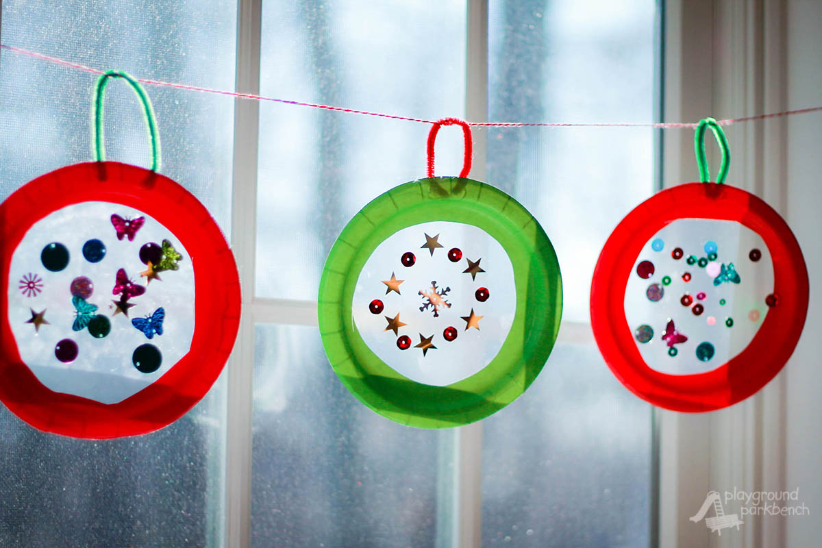 Kidmade Christmas Banner Suncatcher Ornaments