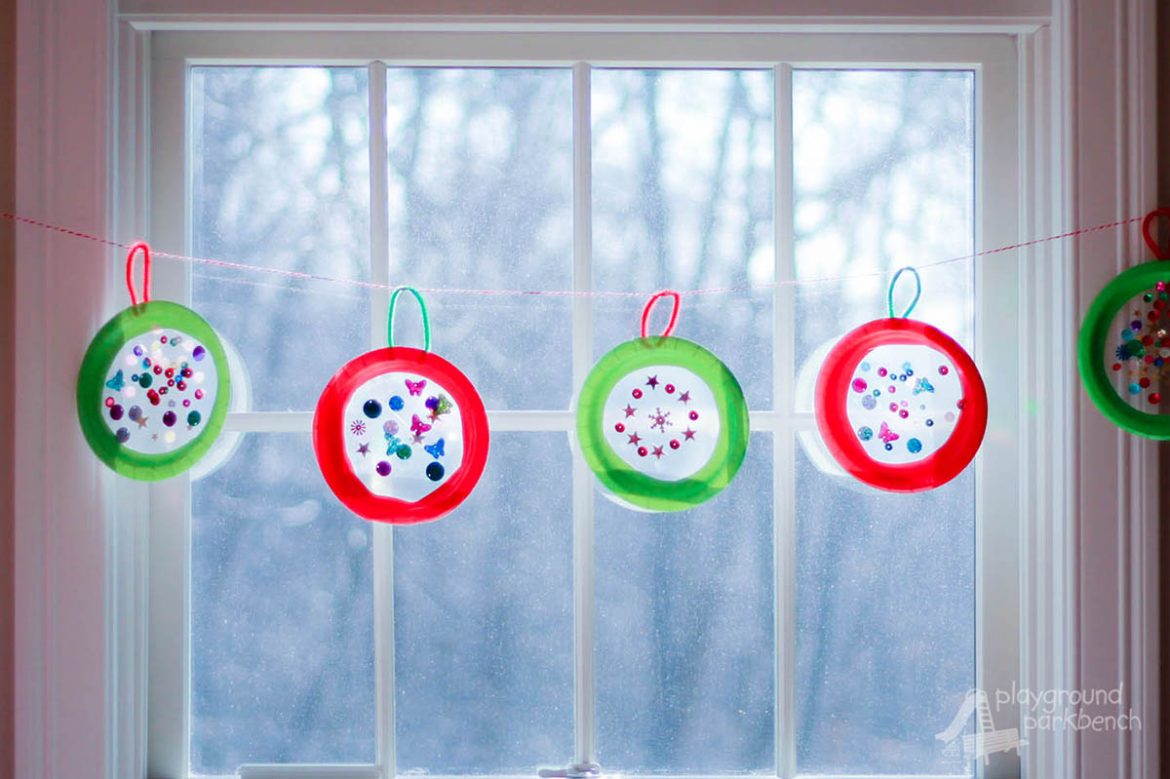 Kidmade Christmas Banner Suncatcher Ornaments