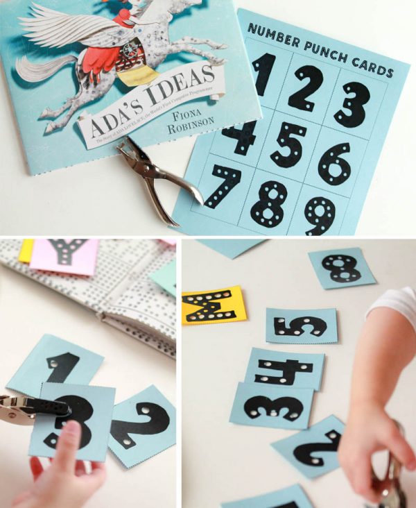These Number Punch Cards are the perfect resource for tons of FREE STEM Activities. Work on number recognition, number formation, one-to-one correspondence, fine motor skills and more with your preschooler