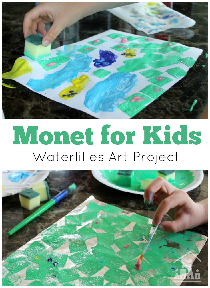 Mini Monets and Mommies: Finger Painting with Clay Art Activity