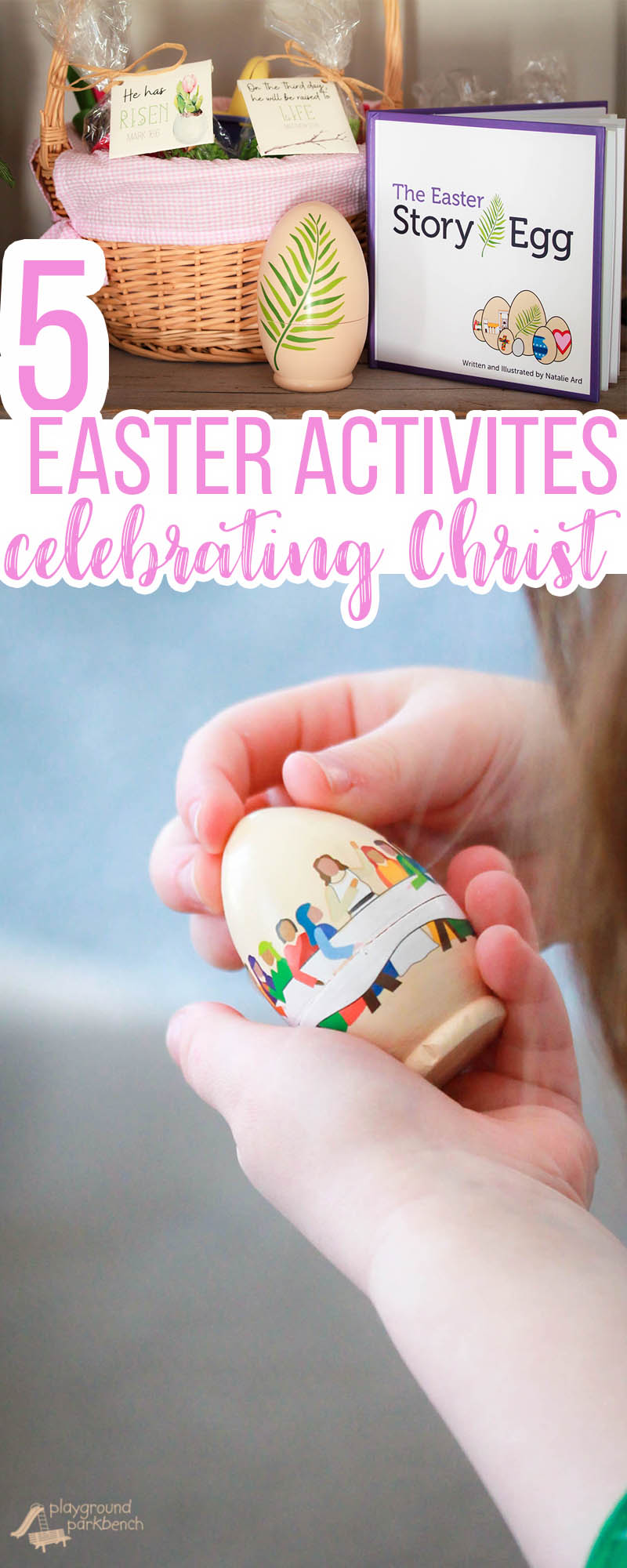 Celebrate the meaning of the season with these 5 activities to share the Easter Story for Kids. Tell the story of Christ's journey during Holy Week, his death and resurrection and why we celebrate the founding of our faith each Easter | Kids Activities | Crafts for Kids | Christian Families | Children's Books |