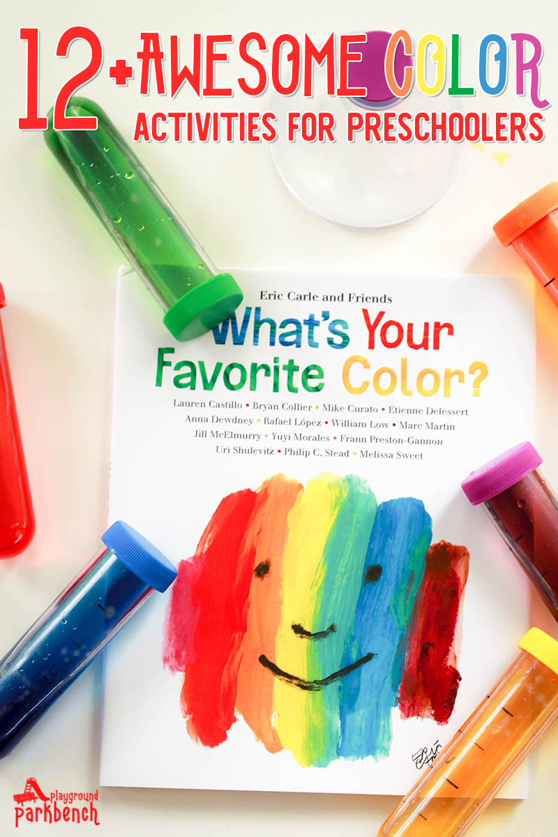 What's your favorite color? Leverage your child's favorite color to explore and learn about all colors with this list of color activities for preschoolers, covering science, art, sensory play and more! Featuring Eric Carle's latest book, What's your Favorite Color? | Preschool | STEM | STEAM | Kids Activities | Children's Books