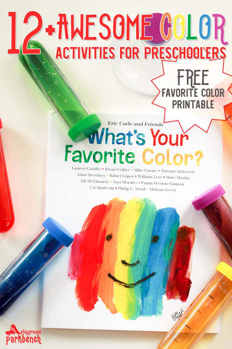 What's your favorite color? Leverage your child's favorite color to explore and learn about all colors with this list of color activities for preschoolers, covering science, art, sensory play and more! Featuring Eric Carle's latest book, What's your Favorite Color? | Preschool | STEM | STEAM | Kids Activities | Children's Books