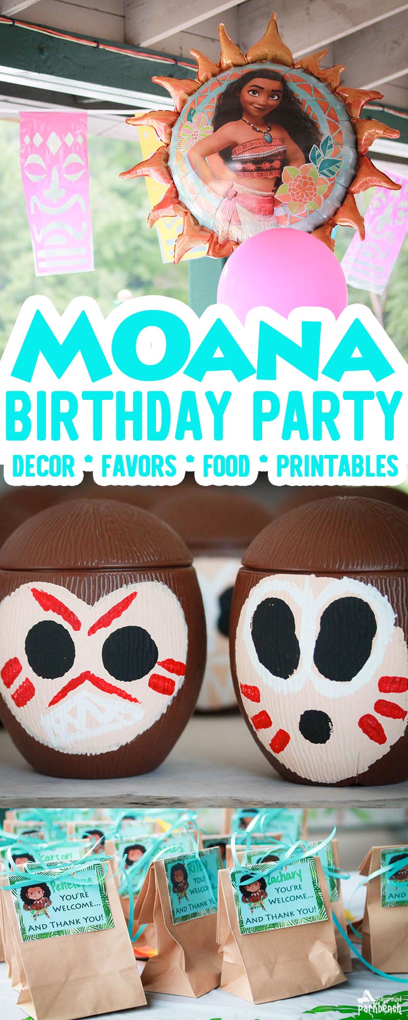 Does your child want a Moana Birthday Party Theme? Check out our Moana Party - featuring special touches for everything from the invitation, to party decor, Heart of Te Fiti food and favors, kakamoras and more! Downloadable Moana party printables too! | Kids Birthday Party | Moana Party | Disney Moana |