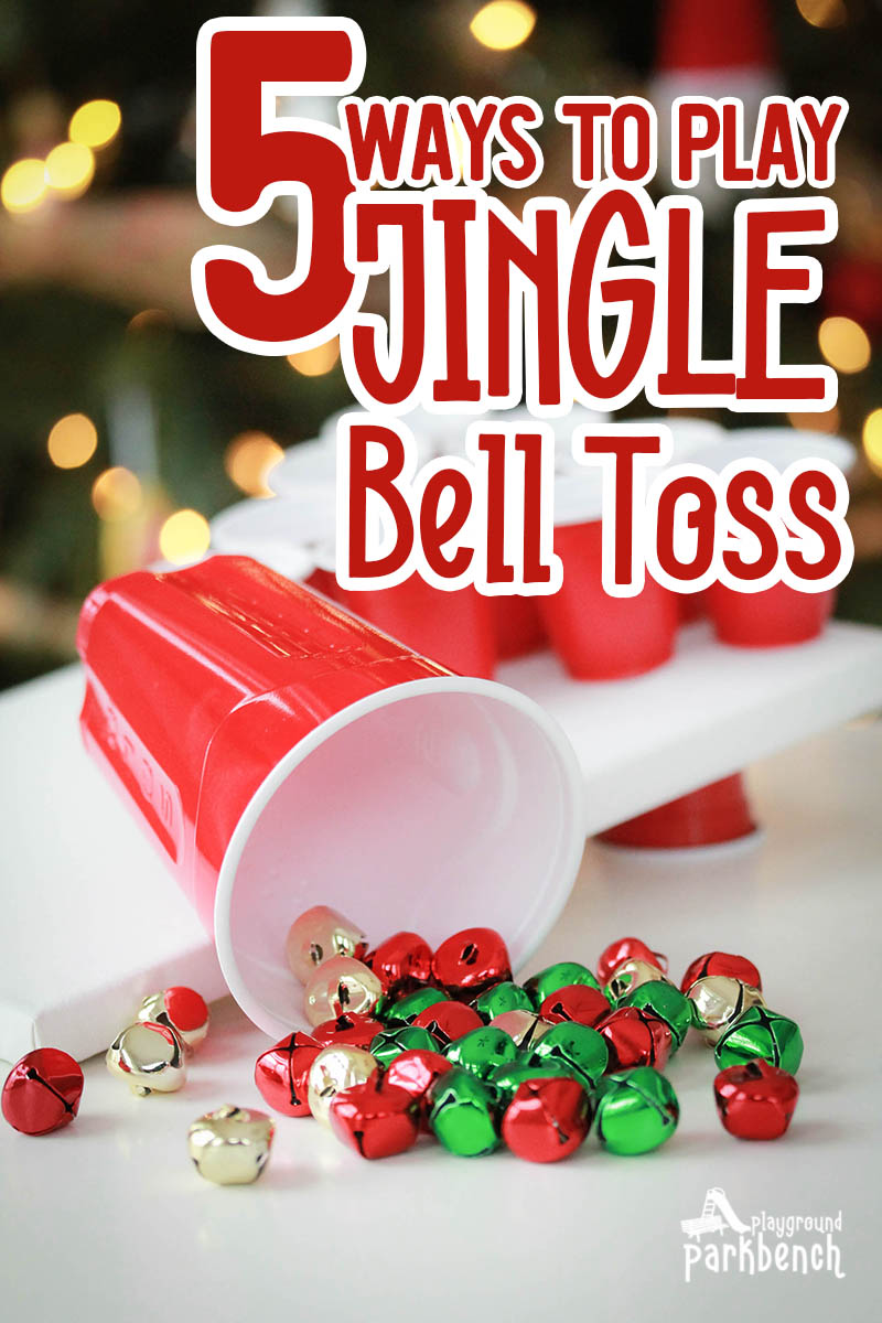 This simple holiday party game is a hit for kids and adults alike - all you need to play jingle bell toss is bells, red cups and some enthusiasm for fun!